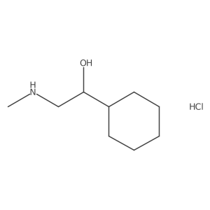 1-Cyclohexyl-2-(methylamino)ethan-1-ol hydrochloride结构式