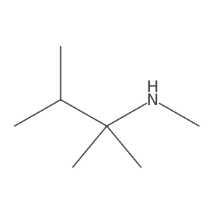 (2,3-Dimethylbutan-2-yl)(methyl)amine结构式