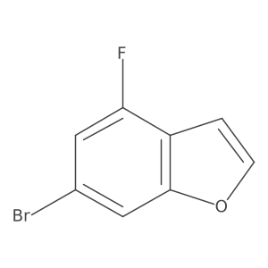 6-Bromo-4-fluorobenzofuran结构式