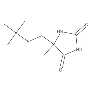 5-Tert-butylthiomethyl-5-methylhydantoin Structure