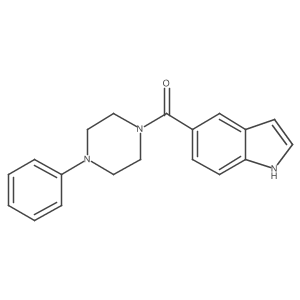 Piperazine,1-(1h-indol-5-ylcarbonyl)-4-phenyl- Structure