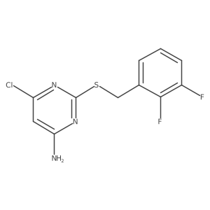 6-Chloro-2-[(2,3-difluorobenzyl)thio]pyrimidin-4-amine Structure