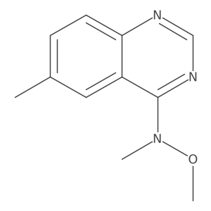 N-methoxy-N,6-dimethylquinazolin-4-amine结构式
