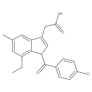 1h-Indole-3-acetic acid,1-(4-chlorobenzoyl)-7-methoxy-5-methyl-结构式