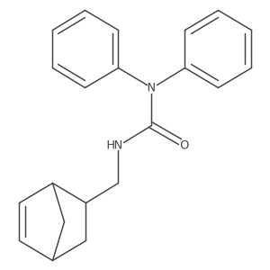 3-[[(1R,2R,4R)-2-bicyclo[2.2.1]hept-5-enyl]methyl]-1,1-diphenylurea结构式
