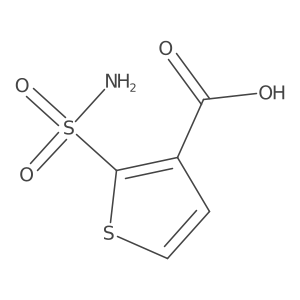 2-Sulfamoylthiophene-3-carboxylic acid结构式