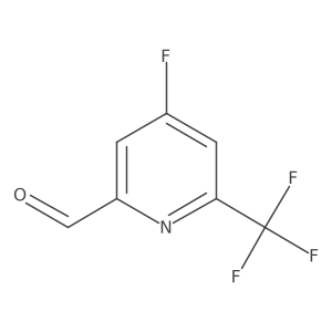 2-Pyridinecarboxaldehyde, 4-fluoro-6-(trifluoromethyl)-结构式