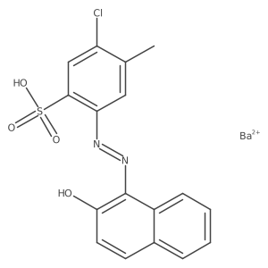 Benzenesulfonic acid, 5-chloro-2-[2-(2-hydroxy-1-naphthalenyl)diazenyl]-4-methyl-, barium salt (1:1)结构式