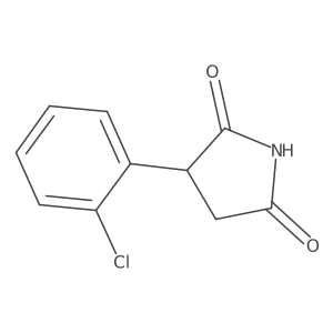 3-(2-Chlorophenyl)-2,5-pyrrolidinedione结构式