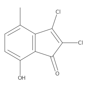 2,3-Dichloro-7-hydroxy-4-methyl-1H-inden-1-one Structure