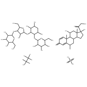 Chlorobutanol, methylprednisolone, neomycin drug combination Structure