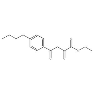 Ethyl 4-(4-butylphenyl)-2,4-dioxobutanoate结构式
