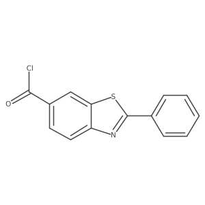 6-Benzothiazolecarbonyl chloride, 2-phenyl-结构式