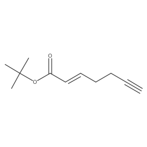 1,1-Dimethylethyl (2E)-2-hepten-6-ynoate结构式