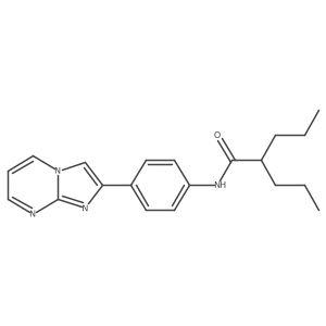 N-(4-(imidazo[1,2-a]pyrimidin-2-yl)phenyl)-2-propylpentanamide结构式