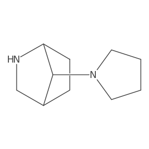 (1R,4R,7R)-7-(1-Pyrrolidinyl)-2-azabicyclo[2.2.1]heptane Structure