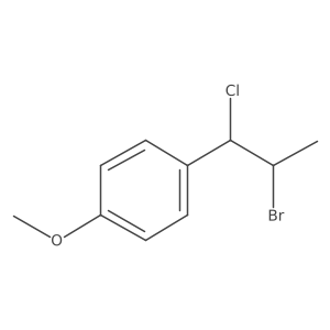 1-(2-Bromo-1-chloropropyl)-4-methoxybenzene结构式