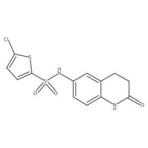 5-chloro-N-(2-oxo-1,2,3,4-tetrahydroquinolin-6-yl)thiophene-2-sulfonamide Structure