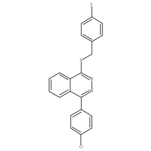 1-(4-Chlorophenyl)-4-[(4-fluorobenzyl)sulfanyl]phthalazine Structure