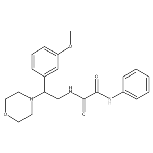 N1-(2-(3-methoxyphenyl)-2-morpholinoethyl)-N2-phenyloxalamide结构式