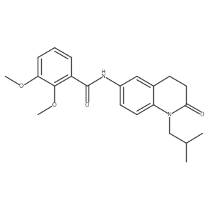 N-(1-isobutyl-2-oxo-1,2,3,4-tetrahydroquinolin-6-yl)-2,3-dimethoxybenzamide结构式