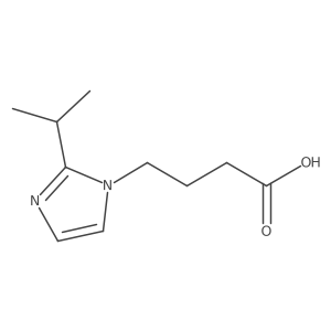 4-(2-isopropyl-1H-imidazol-1-yl)butanoic acid结构式