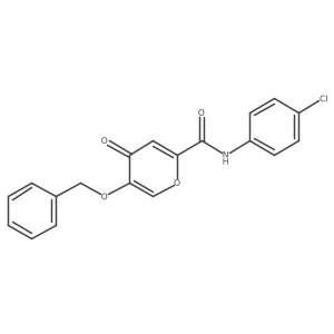 5-(benzyloxy)-N-(4-chlorophenyl)-4-oxo-4H-pyran-2-carboxamide结构式