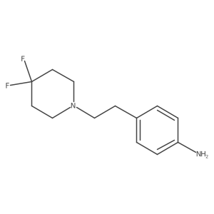 4-[2-(4,4-Difluoropiperidin-1-yl)-ethyl]-phenylamine Structure