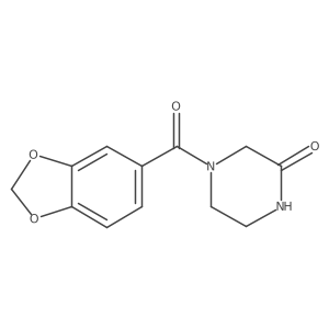 4-(Benzo[d][1,3]dioxole-5-carbonyl)piperazin-2-one Structure