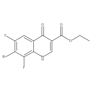 Ethyl 7-bromo-6,8-difluoro-4-hydroxyquinoline-3-carboxylate Structure