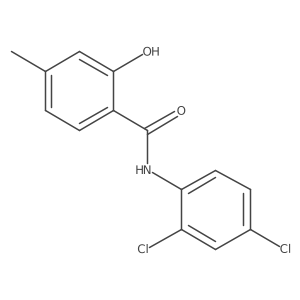 N-(2,4-dichlorophenyl)-2-hydroxy-4-methylbenzamide结构式