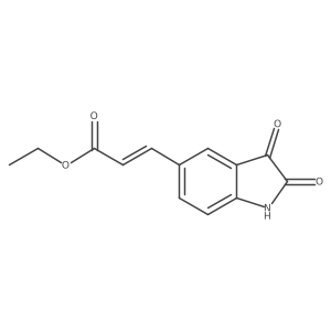 Ethyl 3-(2,3-dihydro-2,3-dioxo-1H-indol-5-yl)-2-propenoate Structure