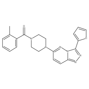 1-[3-(Furan-2-yl)-[1,2,4]triazolo[4,3-b]pyridazin-6-yl]-4-(2-methylbenzoyl)piperazine Structure