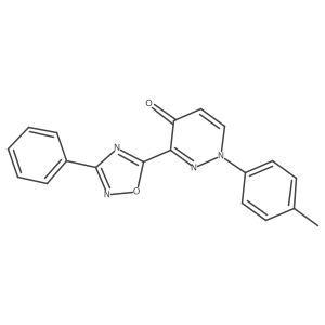 1-(4-methylphenyl)-3-(3-phenyl-1,2,4-oxadiazol-5-yl)pyridazin-4(1H)-one Structure