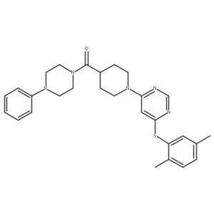 N-(4-bromo-2-methylphenyl)-2-[(3-phenylisoxazolo[5,4-d]pyrimidin-4-yl)oxy]acetamide结构式