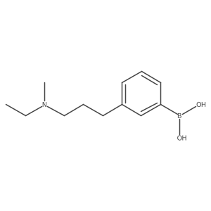 (3-(3-(Ethyl(methyl)amino)propyl)phenyl)boronic acid结构式