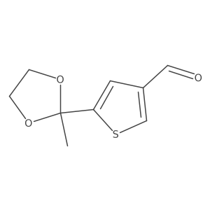 5-(2-Methyl-[1,3]dioxolan-2-yl)-thiophene-3-carbaldehyde结构式