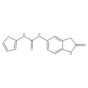 O=C1Cc2cc(NC(=O)Nc3cccs3)ccc2N1结构式