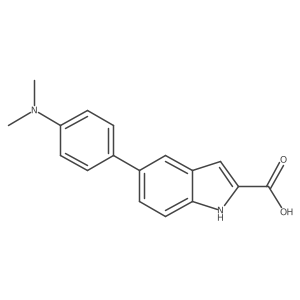 5-[4-(Dimethylamino)phenyl]-1H-indole-2-carboxylic acid Structure