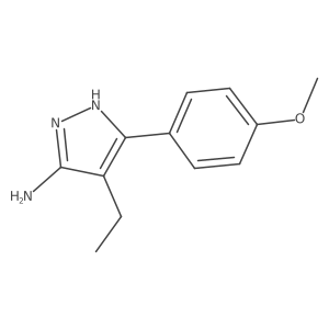4-ethyl-5-(4-methoxyphenyl)-1H-pyrazol-3-amine Structure