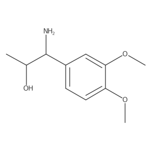 (1R,2R)-1-Amino-1-(3,4-dimethoxyphenyl)propan-2-OL结构式