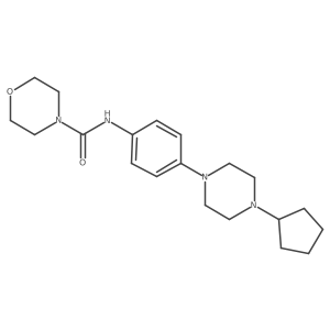N-[4-(4-Cyclopentyl-1-piperazinyl)phenyl]-4-morpholinecarboxamide Structure