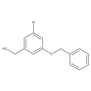 3-Benzyloxy-5-bromobenzyl alcohol Structure