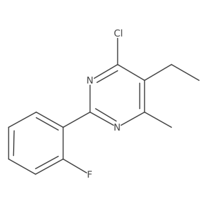 4-Chloro-5-ethyl-2-(2-fluorophenyl)-6-methylpyrimidine Structure