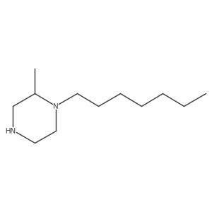 1-Heptyl-2-methylpiperazine Structure