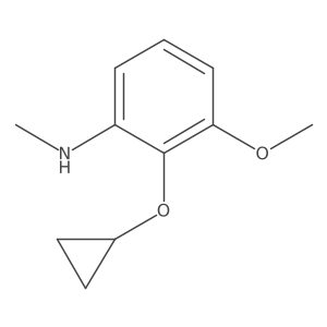2-Cyclopropoxy-3-methoxy-N-methylaniline Structure