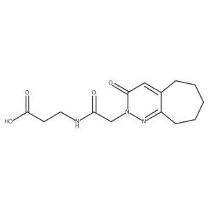 3-{[2-(3-oxo-3,5,6,7,8,9-hexahydro-2H-cyclohepta[c]pyridazin-2-yl)acetyl]amino}propanoic acid Structure