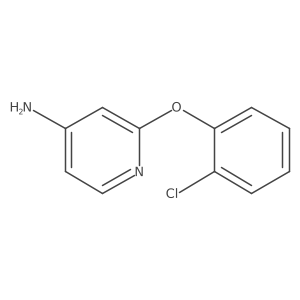 2-(2-Chlorophenoxy)pyridin-4-amine结构式