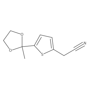 [5-(2-Methyl-[1,3]dioxolan-2-yl)-thiophen-2-yl]-acetonitrile结构式