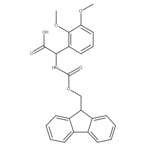 (S)-2-((((9H-Fluoren-9-yl)methoxy)carbonyl)amino)-2-(2,3-dimethoxyphenyl)acetic acid Structure